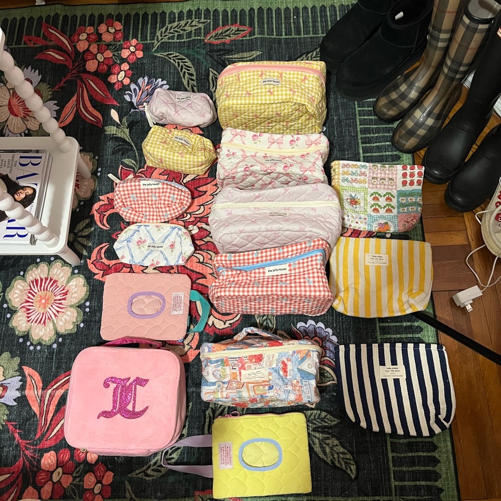 Assorted Quilted Cosmetic Bags including juicy couture
